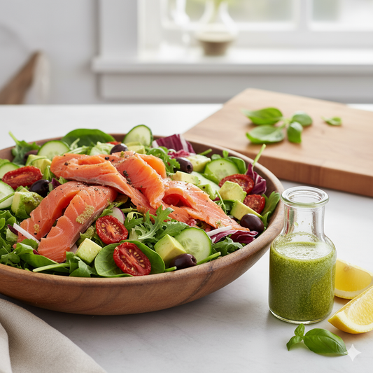 Ensalada de Salmón Ahumado Braten: Ligera, Saludable y Llena de Sabor